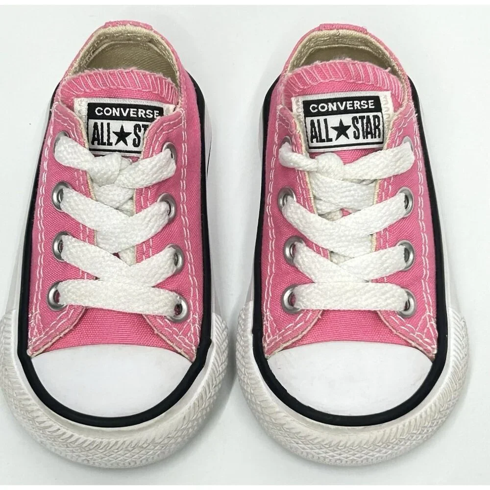 Converse All Star Baby Size 3 Pink 7J238 Chuck Taylor Toddler